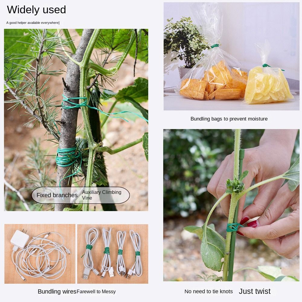 Garden Wire Twist Tie - 20/50/100m Bahçe Kablo Bağları Bitki Tırmanma