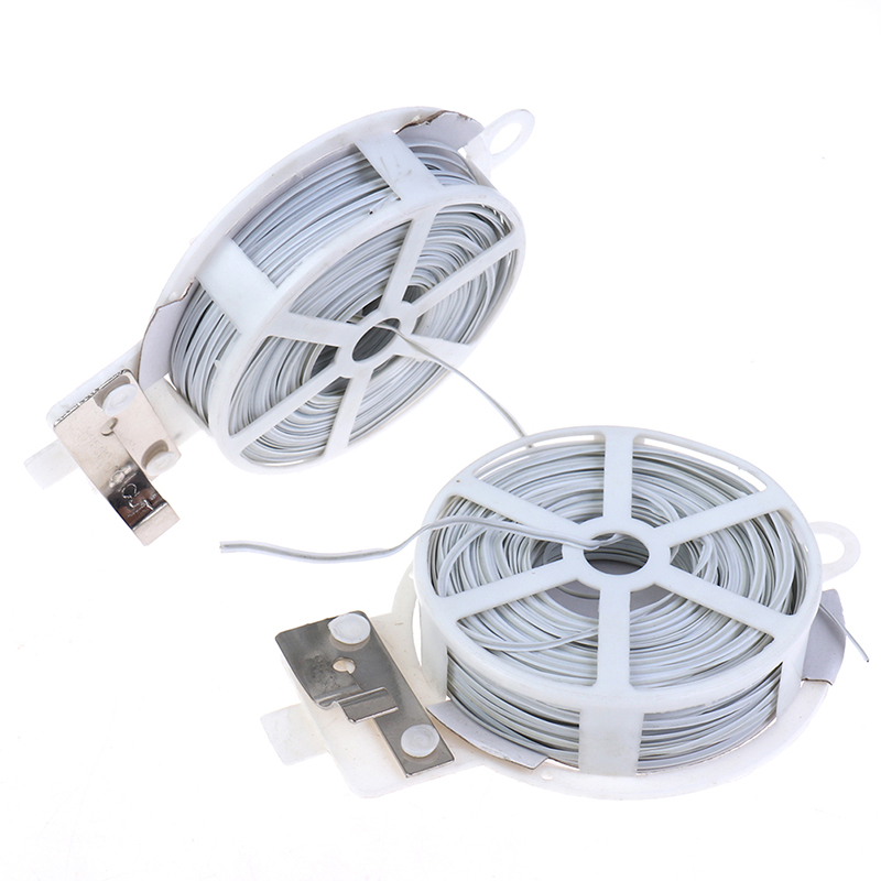 Garden Wire Twist Tie - 1 adet (50m) beyaz çok fonksiyonlu