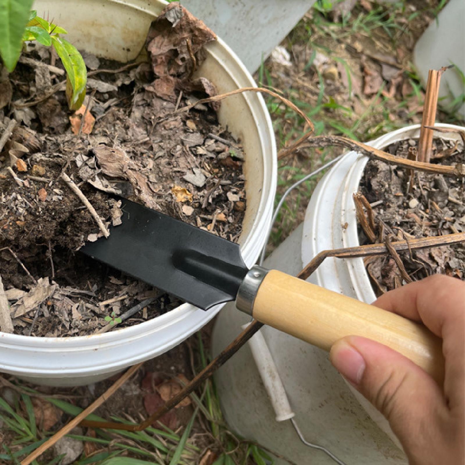 Gardening Tools Trowel - Küçük Bahçe Küreği Kazma Aleti Ahşap