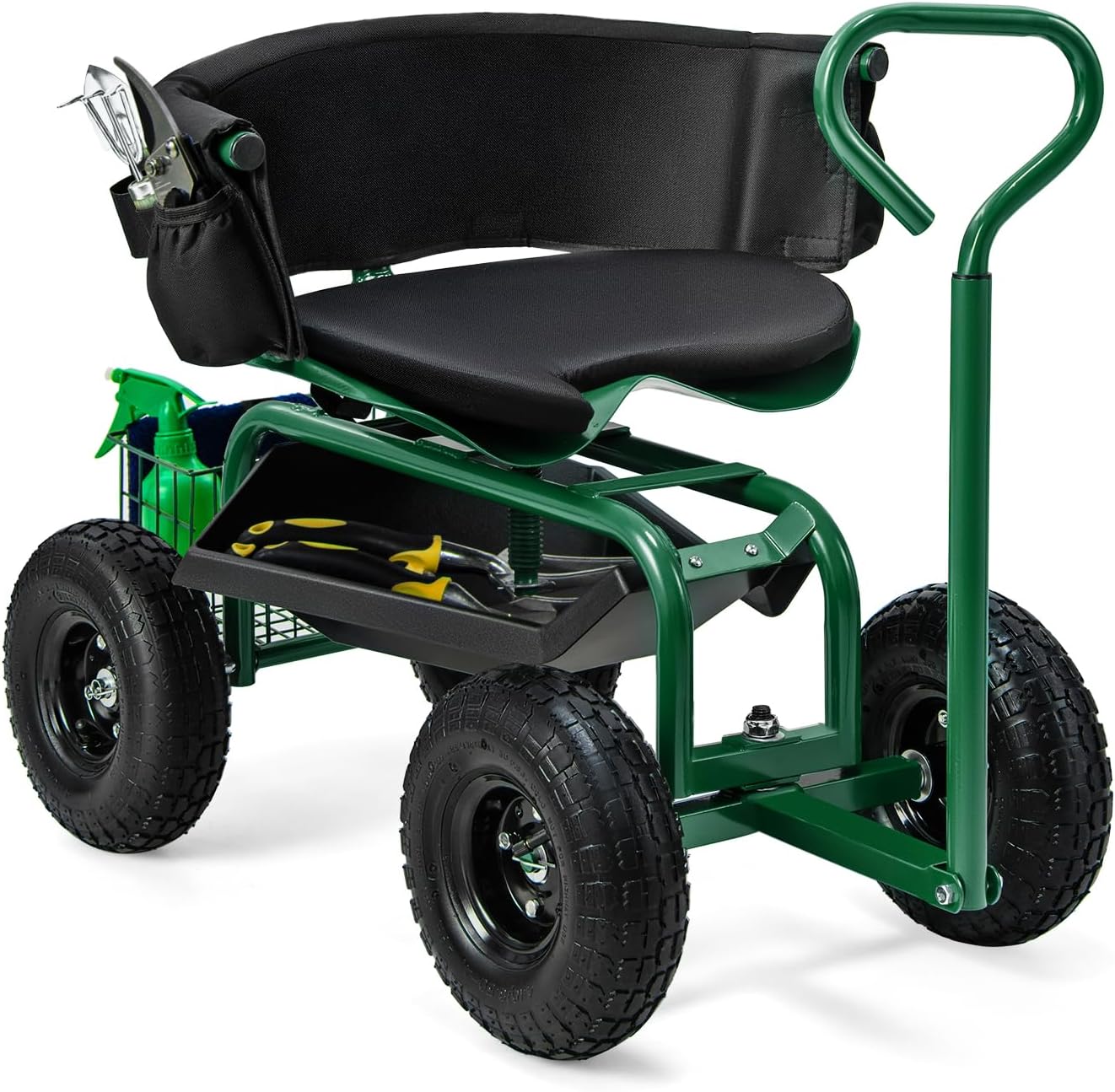 Gardening Tools For Seniors - Tekerlekli Bahçe Koltuğu, 360 Derece Ayarlanabilir