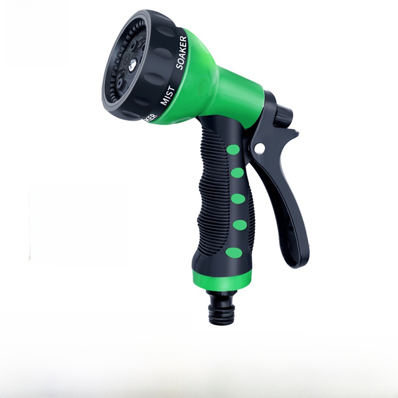 Essential Gardening Tools - Gyro Yeşil Sekiz Fonksiyonlu Su Tabancası