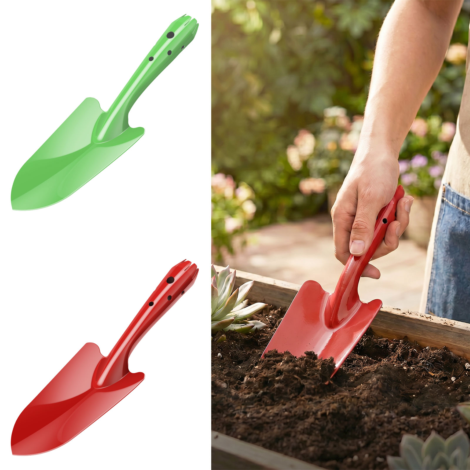 Gardening Tools Trowel - Bahçe Küreği Paslanmaz Metal Bahçe El