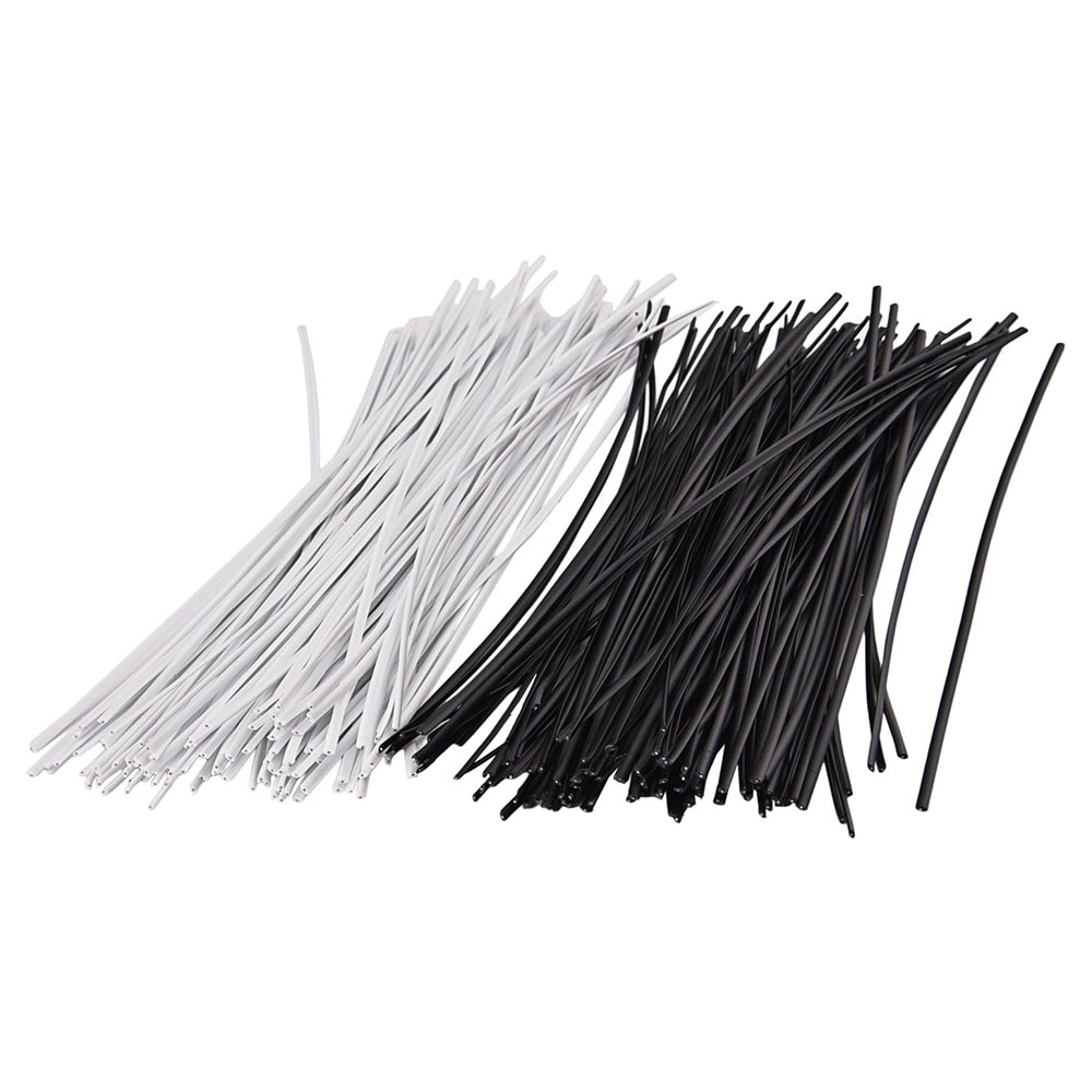 Garden Wire Twist Tie - 100 Adet Siyah Beyaz Bahçe Kablo