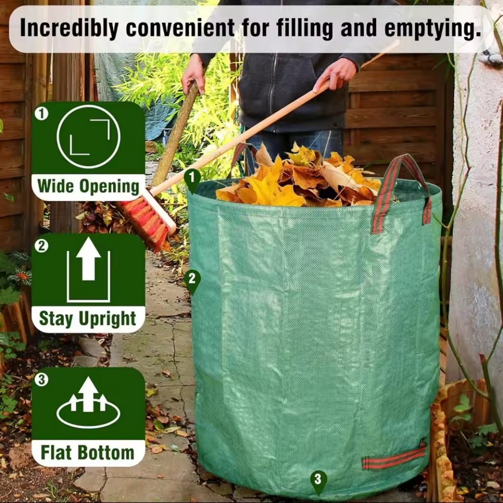 Gardening Tools Types - Ayarlanabilir bahçe yaprak torbası, yırtılmaya dayanıklı,