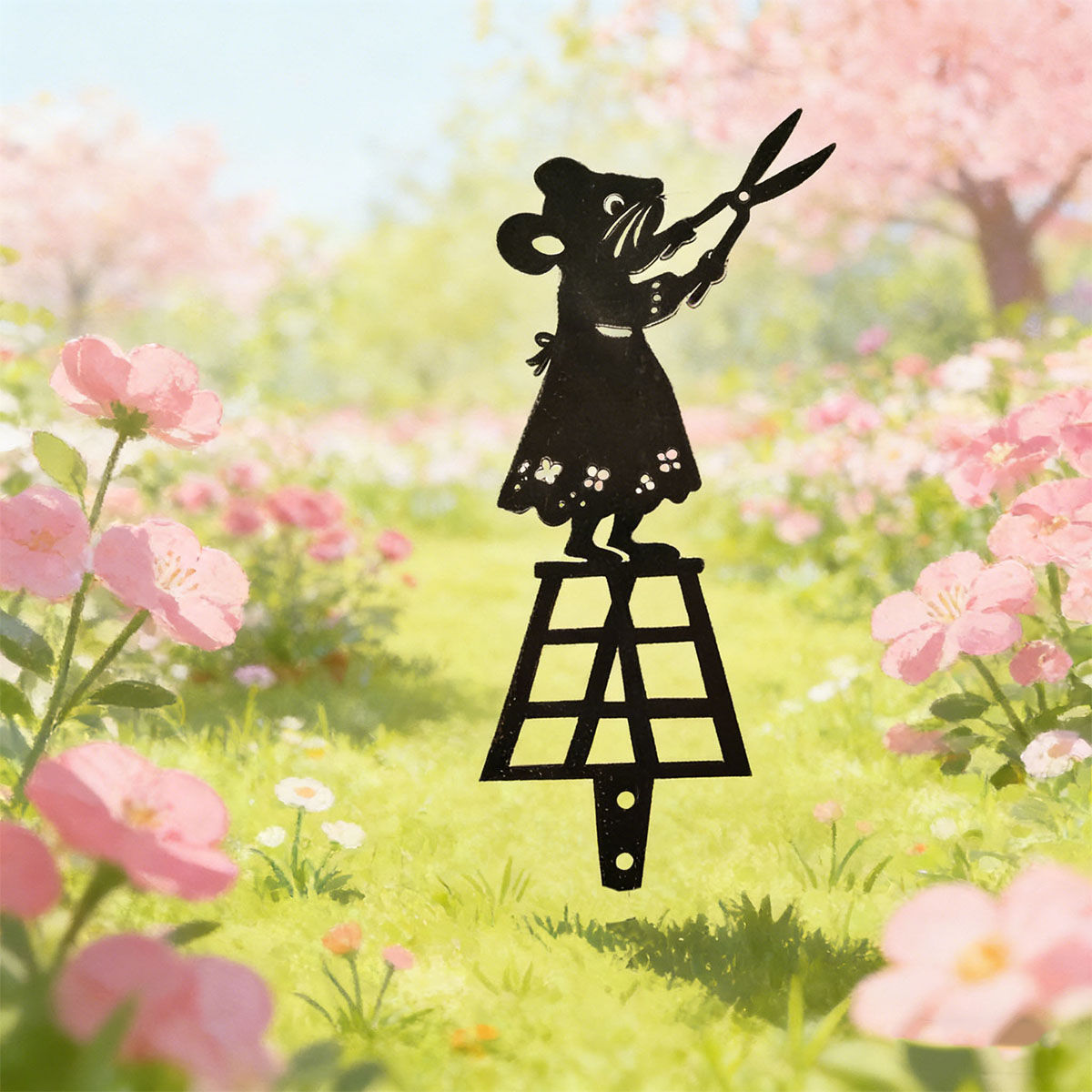 Siyah Siluet Çizgili Metal Bah - Essential Gardening Tools incelemesi ve fiyatı